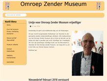 Tablet Screenshot of omroepzendermuseum.nl